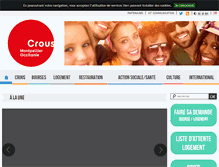 Tablet Screenshot of crous-montpellier.fr
